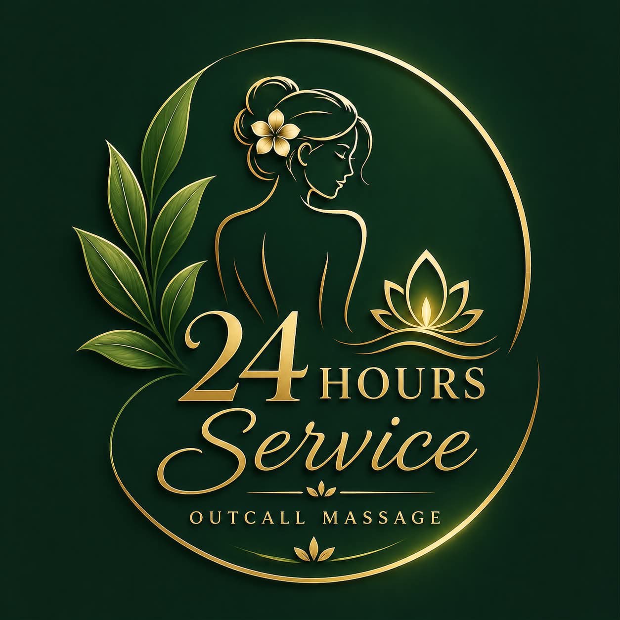 24 Hours Outcall Massage Logo